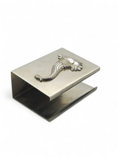 HERMES Silver-plated metal matchbox holder...