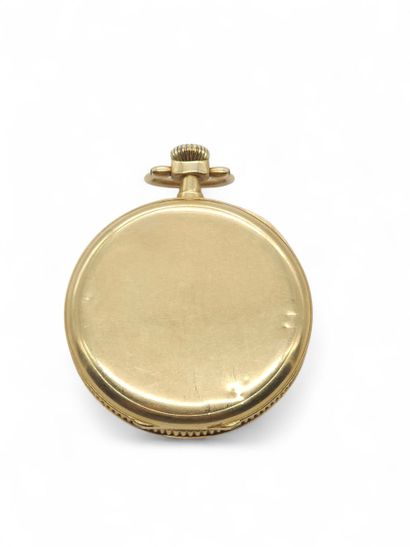 750° yellow gold gousset WATCH, round case,...