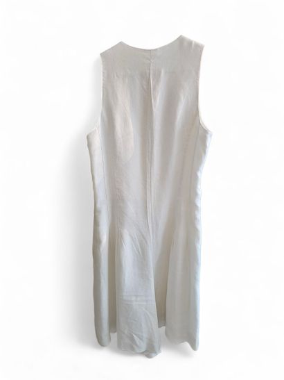 HERMES Paris
Combi short en lin blanc, boutons...