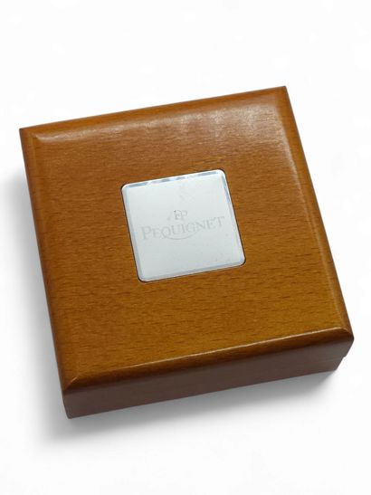PEQUIGNET Brushed steel and 750° gold rigid...