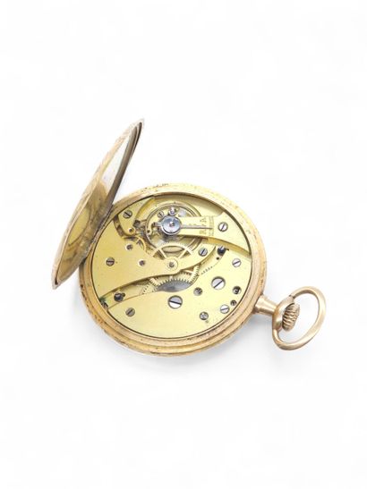750° yellow gold smocking WATCH, chased cap,...