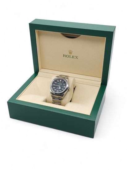ROLEX Air King oyster perpetual 
Steel wristwatch,...
