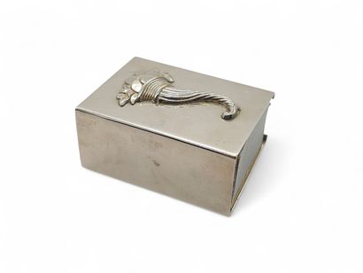 HERMES Silver-plated metal matchbox holder...