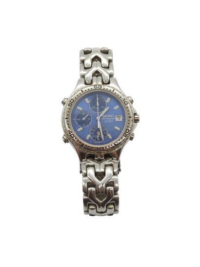 SEIKO SQ 100 Titanium 
Steel wristwatch,...