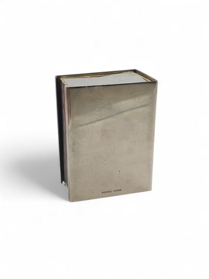 HERMES Silver-plated metal matchbox holder...