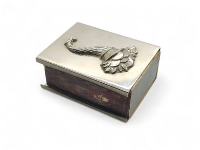 HERMES Silver-plated metal matchbox holder...