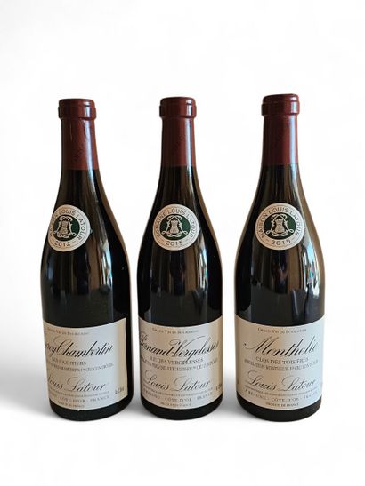 SET OF THREE BOTTLES OF LOUIS LATOUR RED...