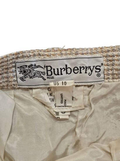 BURBERRY
Jupe en lin et soie 
Taille 34/36...