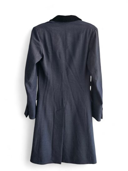 HERMES 
Manteau en laine, mohair et viscose...