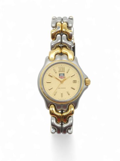 TAG HEUER pro 200mètres Two-material wristwatch,...