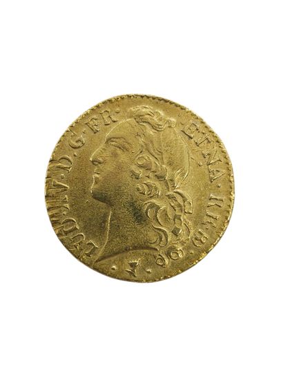 LOUIS d'or au bandeau du BEARN 1769 Pau 
Weight...