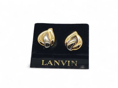 LANVIN Paris
PAIR of gold-plated metal clips...