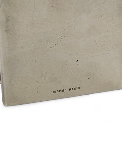 HERMES Silver-plated metal matchbox holder...