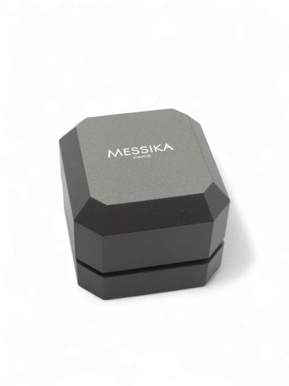 MESSIKA MOVE Titanium-graphite ring set with...