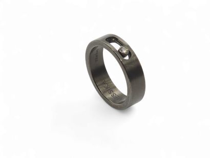 MESSIKA MOVE Titanium-graphite ring set with...