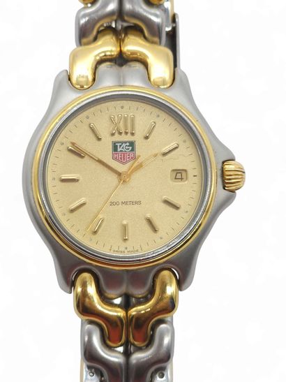 TAG HEUER pro 200mètres Two-material wristwatch,...