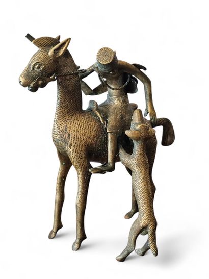 MALI DOGON
Deux sujets en bronze figurant...