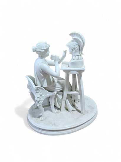 SEVRE
Petit biscuit 
Femme sculptant un casque
Accidents...