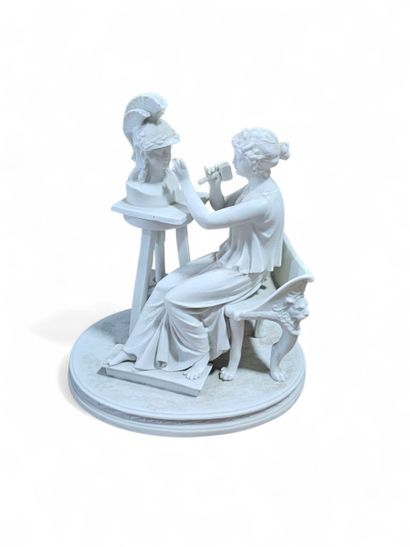 SEVRE
Petit biscuit 
Femme sculptant un casque
Accidents...