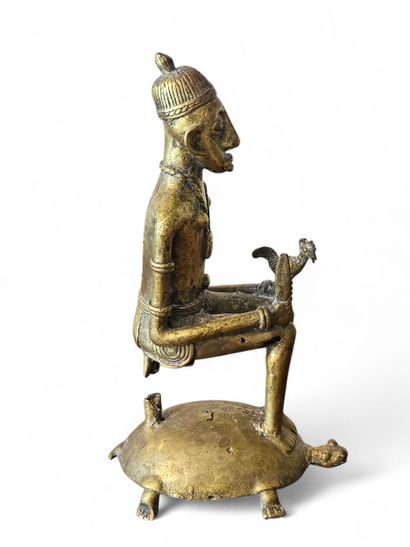 DOGON MALI
Statue en bronze figurant un sage...