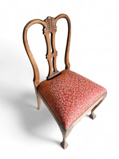 Quatre chaises de style anglais dite chi...