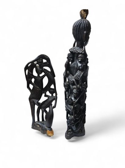 Travail Africain XXème siècle
Deux statues...
