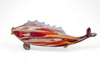 Grand poisson en verre de Murano