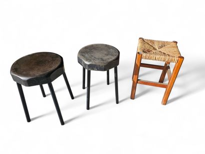 Deux tables d'appoint, rectangulaires en...