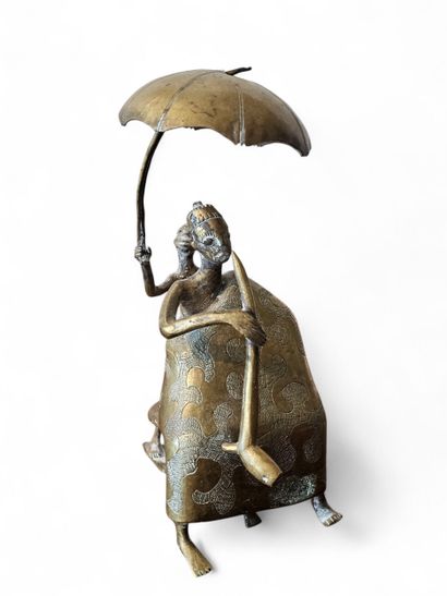 MALI DOGON
Deux sujets en bronze figurant...