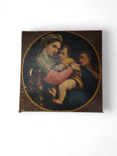 D'après Raphael reproduction moderne
Vierge...