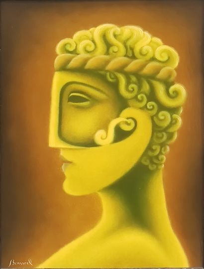 BONNAREL
Portrait d'homme stylisé
Huile sur...