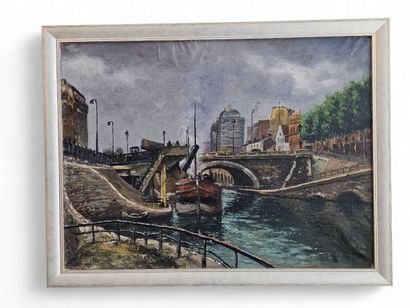 RAYMOND BESSE(1899-1969)
Port de la Villette,...