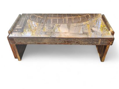 TABLE BASSE style Art déco 
Structure en...