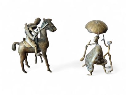 MALI DOGON
Deux sujets en bronze figurant...