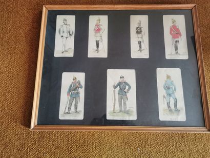 Sept soldats de l'armée impériale Allemande...
