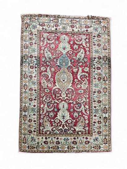 TAPIS GHOUM (chaine et trame en coton, velours...