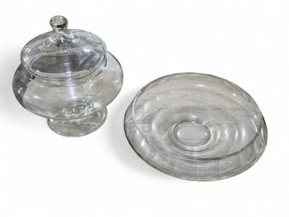 LARGE GLASS CUP 
On y joint 
Covered glass...