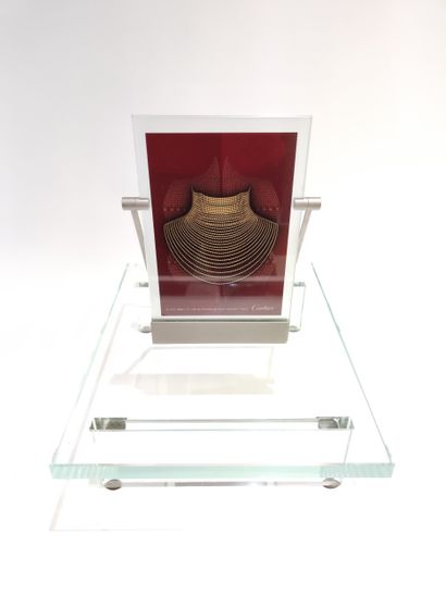CARTIER 
Présentoir en verre composé d'une...