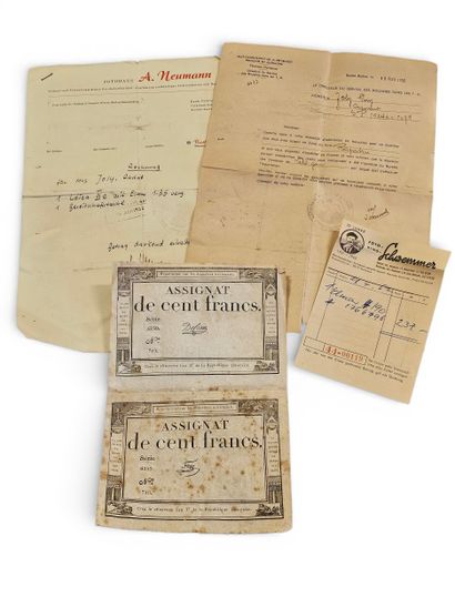 FOUR ASSIGNATS
Two epaulettes 
One virgin...