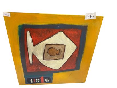 PONTIER 20th century 
Oil on panel, signed...
