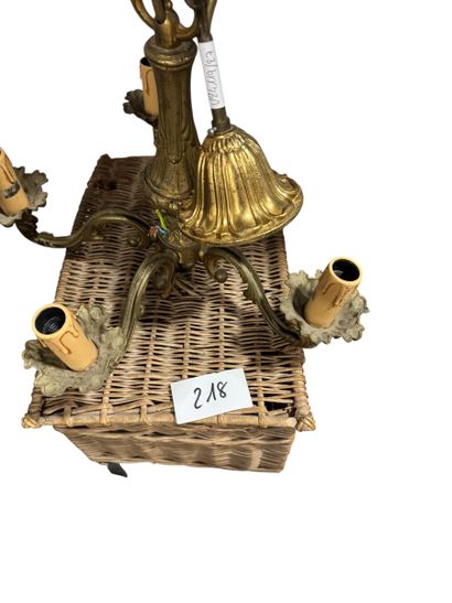 A brass five-light chandelier
Also included...