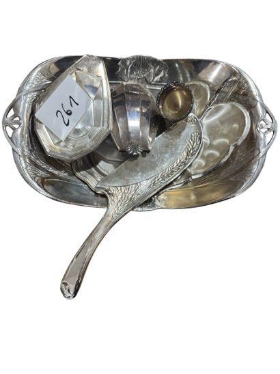 SET OF SILVER METAL including :
Gallia ,...