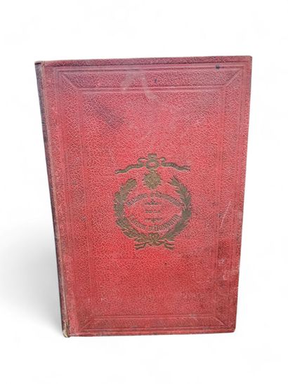 QUATRE VOLUMES DE LIVRES et un lot de cartes...