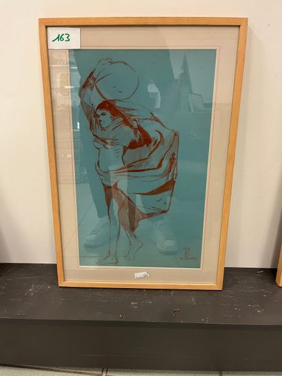 SARKIS KATCHADURIAN 
Three mixed media
Woman...
