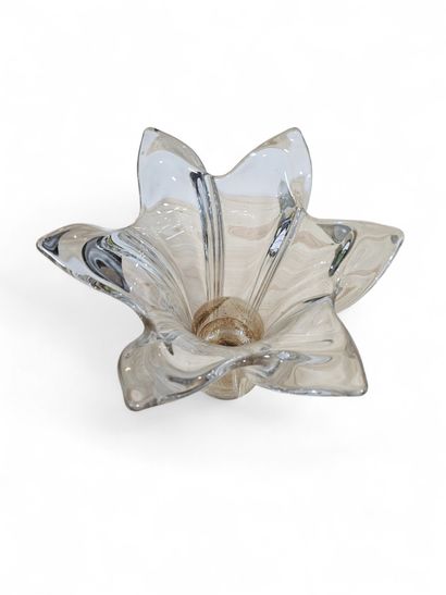 FRENCH WORK 
Large molded glass vase in the...