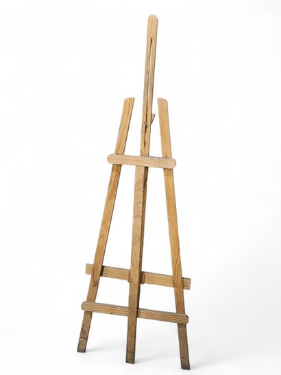 TWO wooden painter's horses