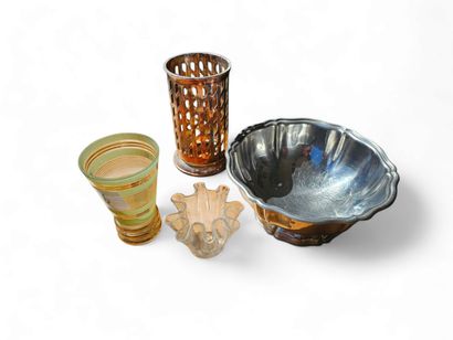 LOT OF 1940s earthenware CHEMINEE POTS
Set...