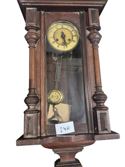 WALL CLOCK in wood in the Henri II style,...