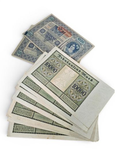 Weimar Republic
Banknote set