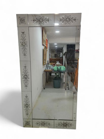 Large engraved mirror